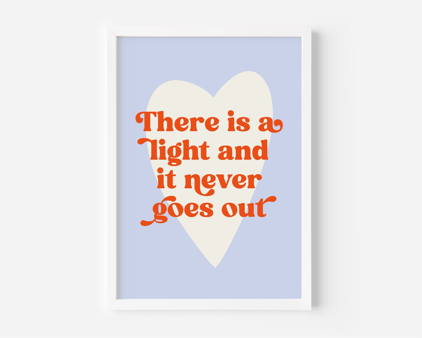 There is a Light That Never Goes Out (The Smiths inspired) A4 Lyric Print
