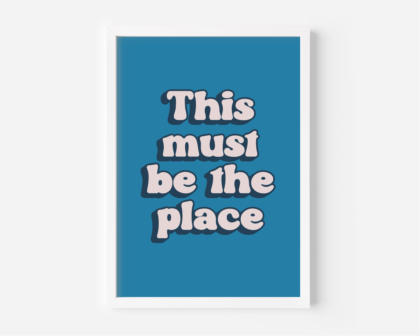 This Must Be The Place (Talking Heads inspired) A4 Lyric Print