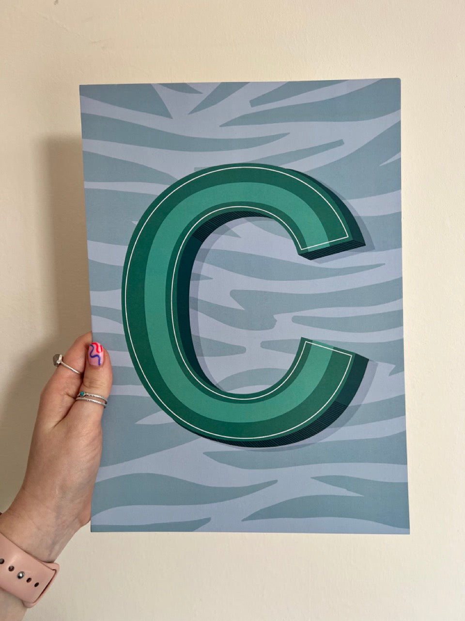 SAMPLE/SECONDS SALE - C Initial A4 Print