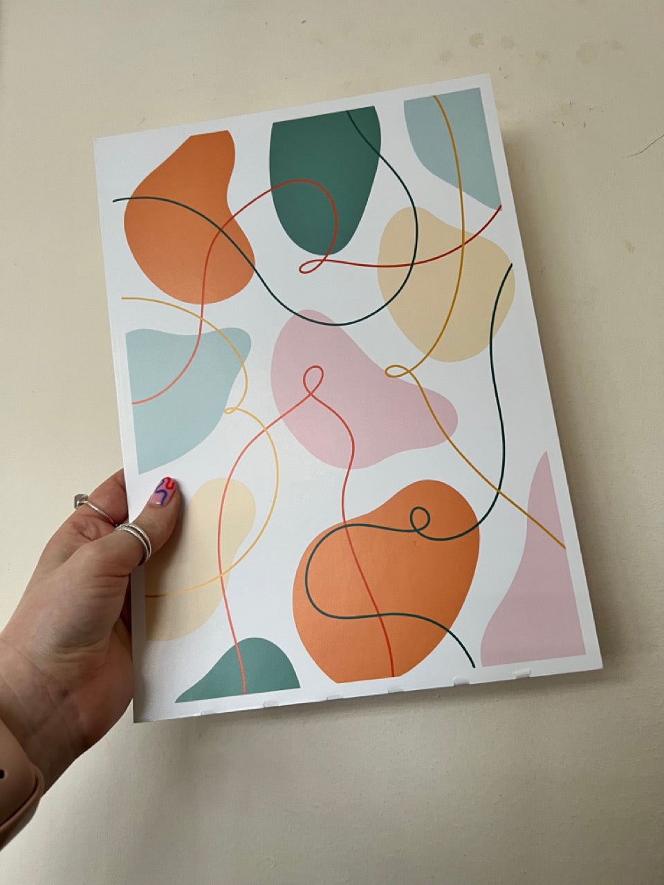 SAMPLE/SECONDS SALE - Abstract Pastels 1 A4 Print