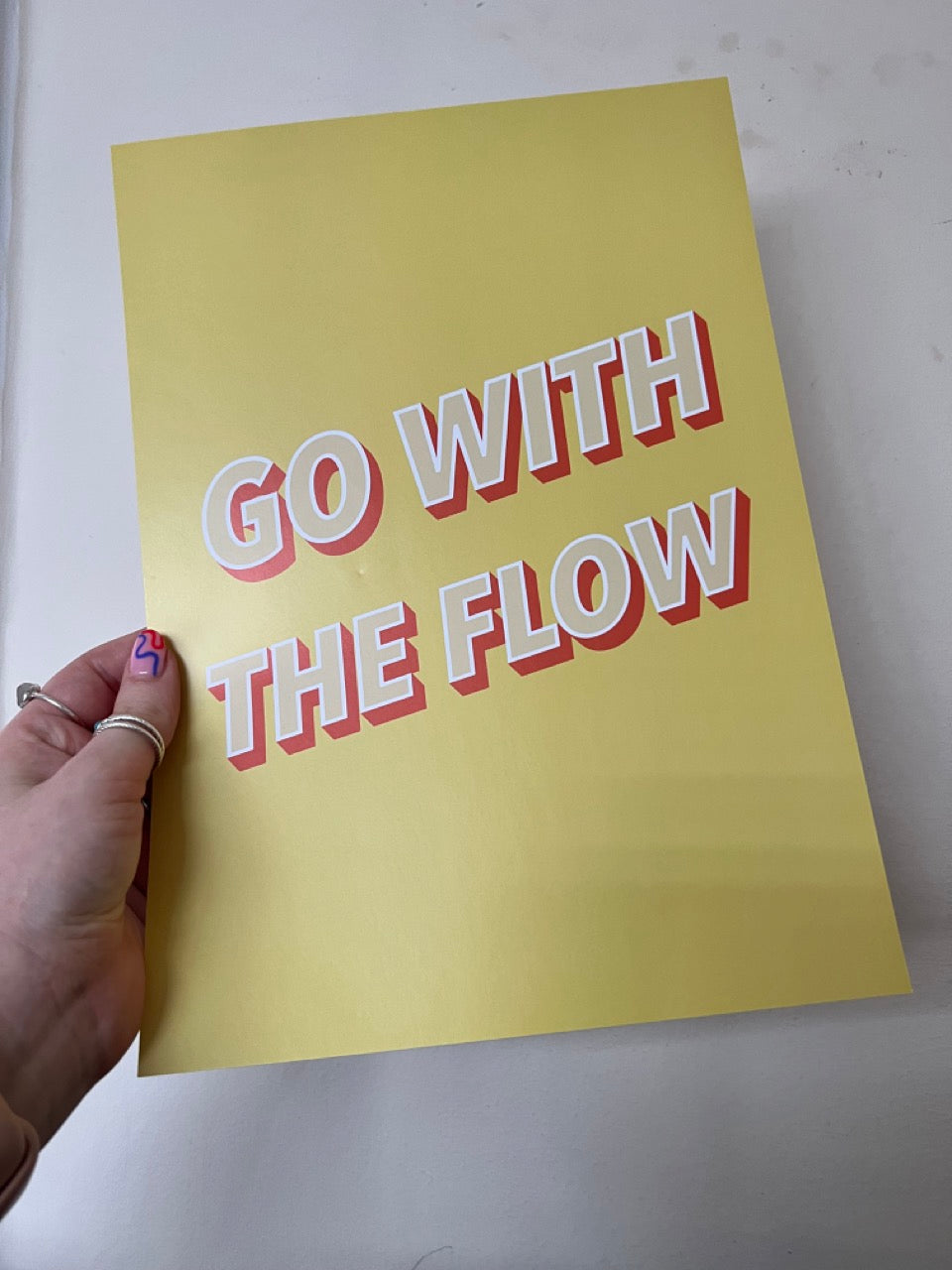 SAMPLE/SECONDS SALE - Go With The Flow A4 Art Print