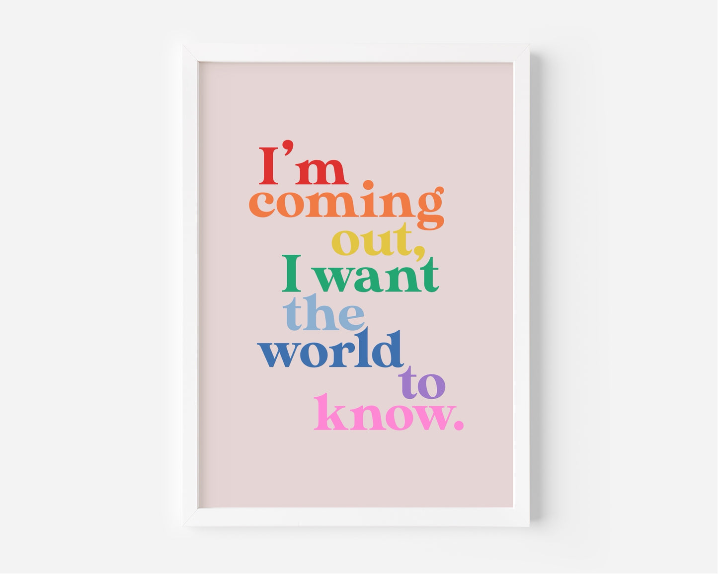 I'm Coming Out (Diana Ross inspired) A4 Lyric Art Print