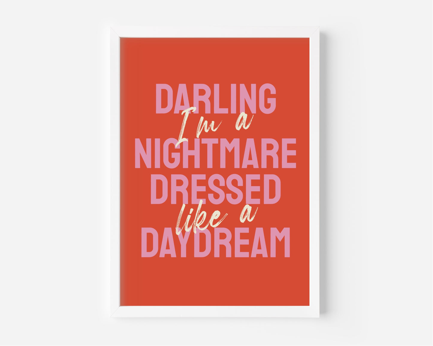 Blank Space (Taylor Swift inspired) A4 Lyric Art Print