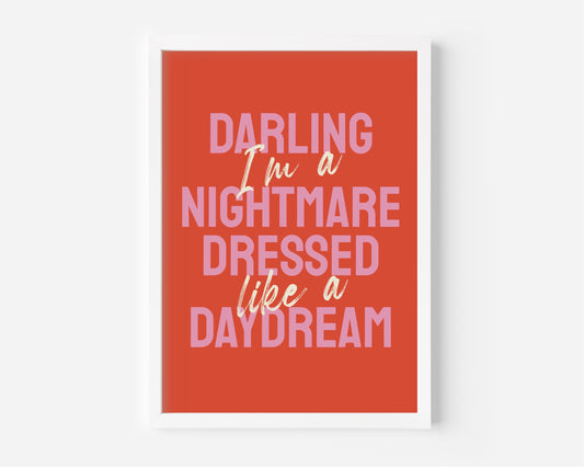 Blank Space (Taylor Swift inspired) A4 Lyric Art Print