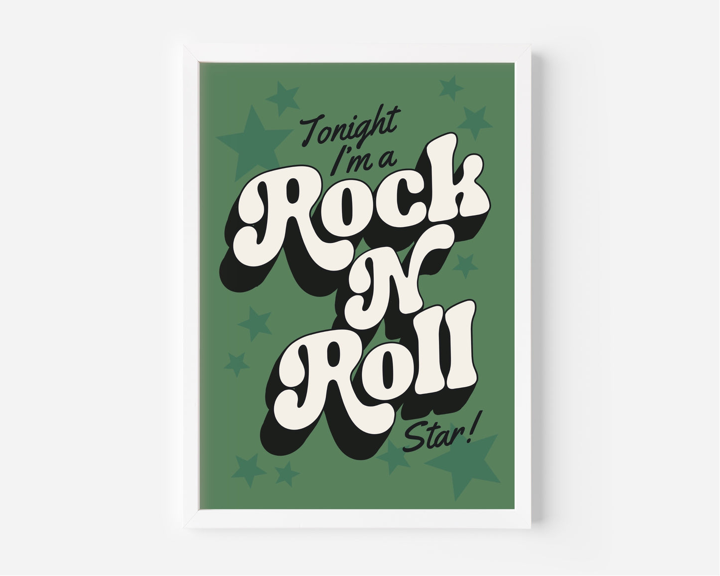 Rock 'N' Roll Star (Oasis inspired) A4 Lyric Print