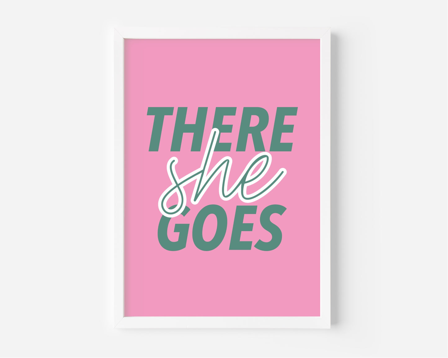 There She Goes (The La's inspired) A4 Lyric Print