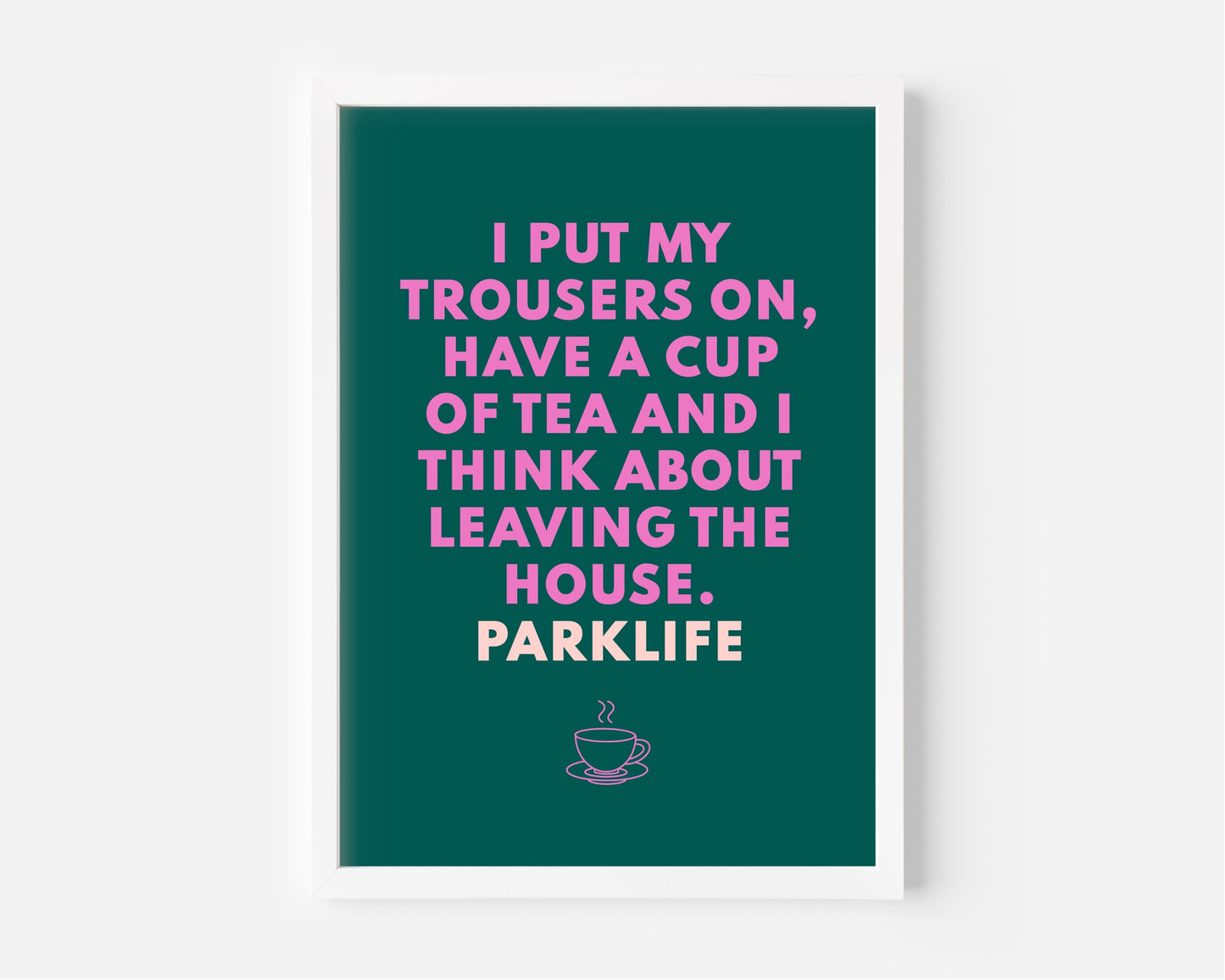 Parklife (Blur inspired) A4 Lyric Print