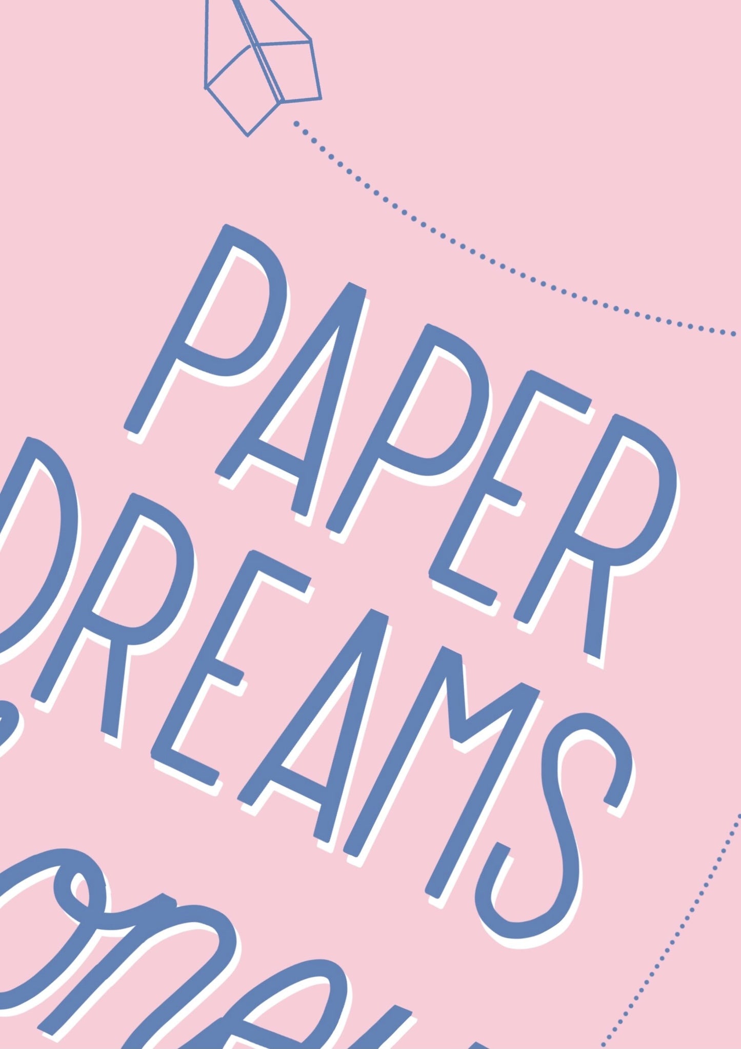 Paper Dreams Honey The Kooks Lyric Print - She Moves In Her Own Way Music Poster - Indie Music Prints - Pink A4 Poster