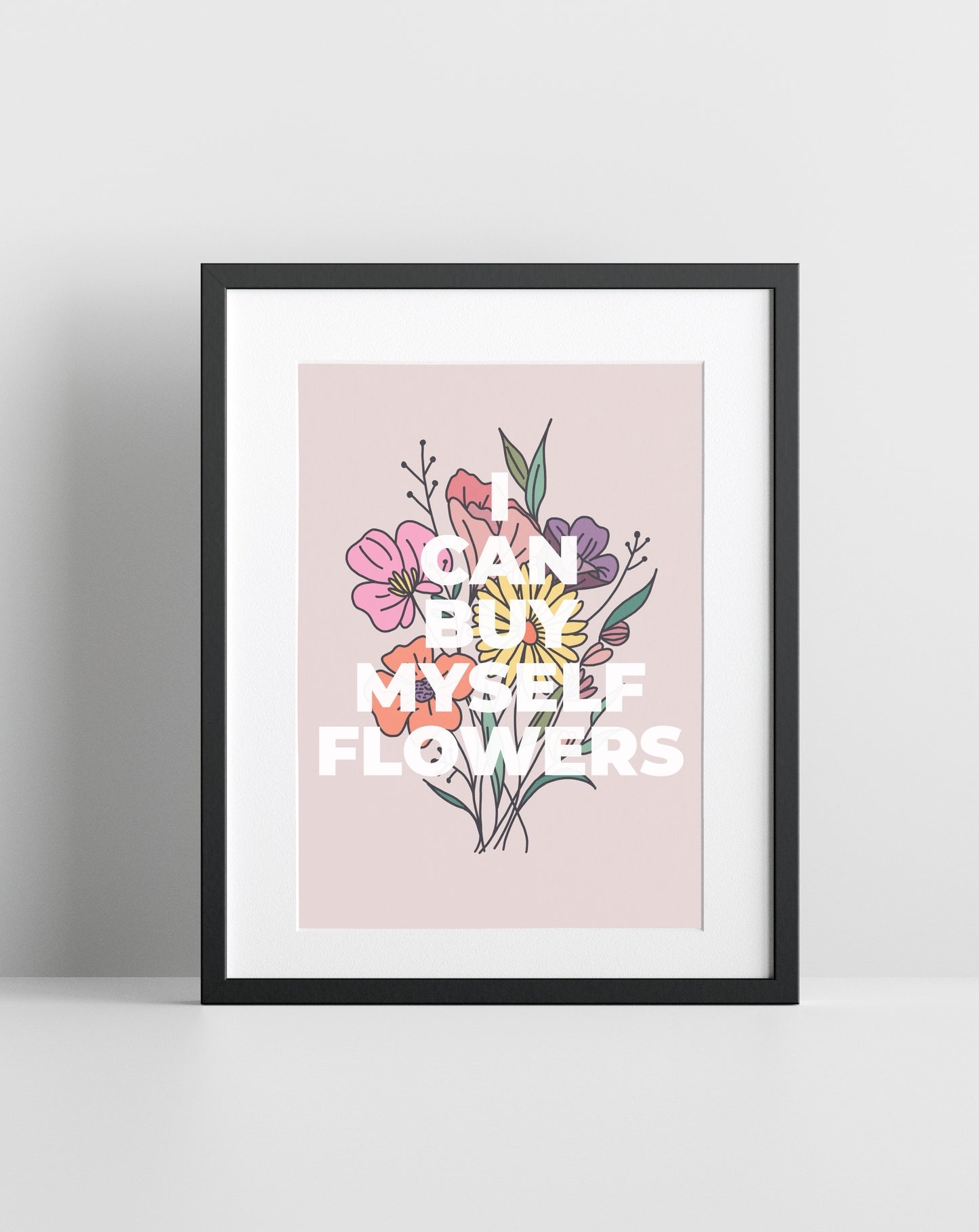 Flowers (Miley Cyrus inspired) A4 Lyric Art Print