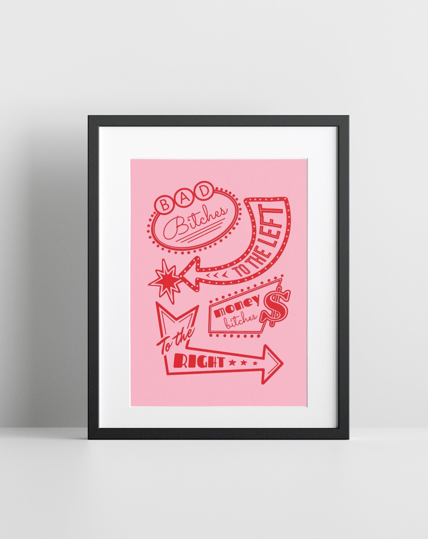 Pure Honey (Beyonce inspired) A4 Lyric Art Print - Pink