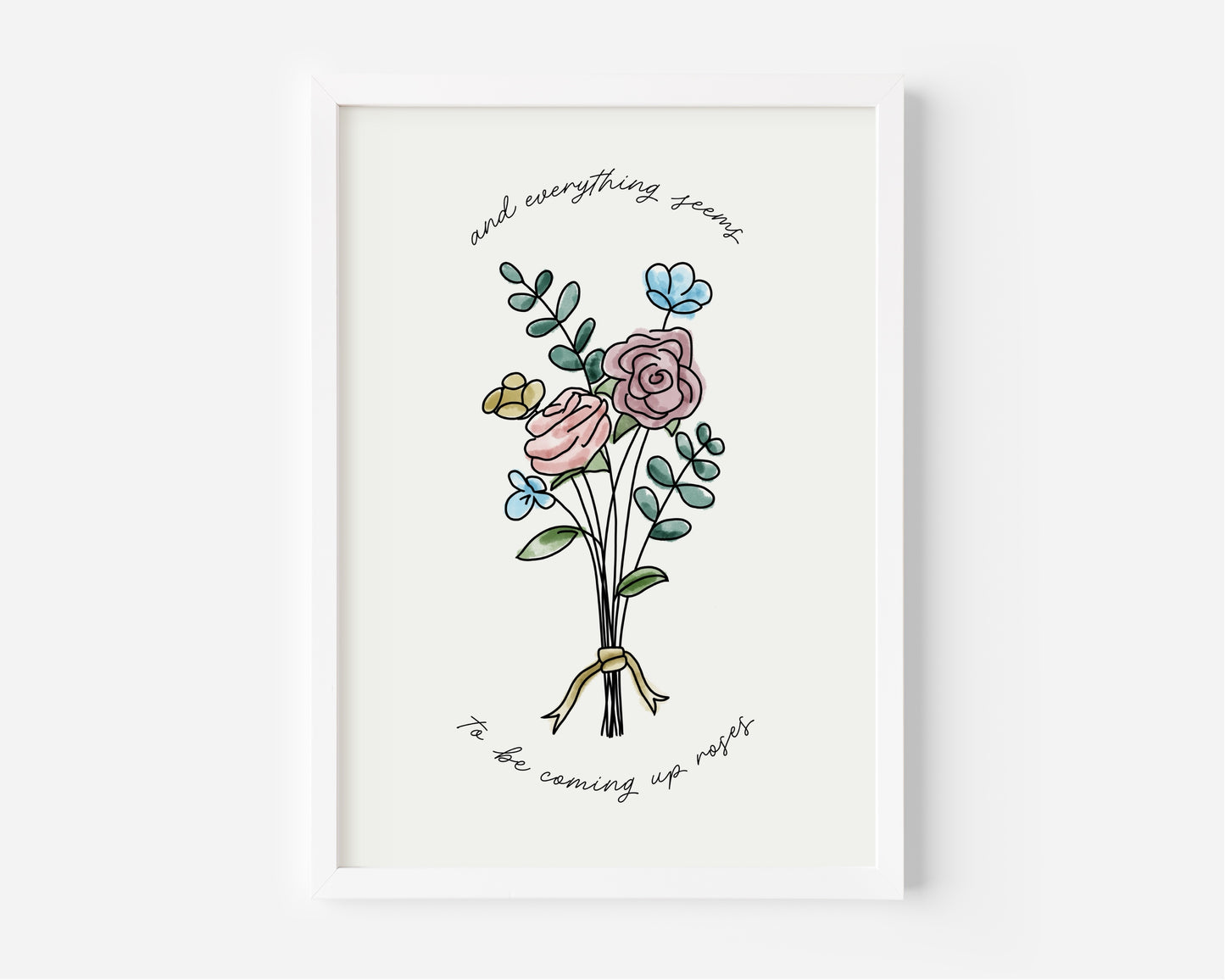 Coming up Roses (Harry Styles inspired) A4 Lyric Print