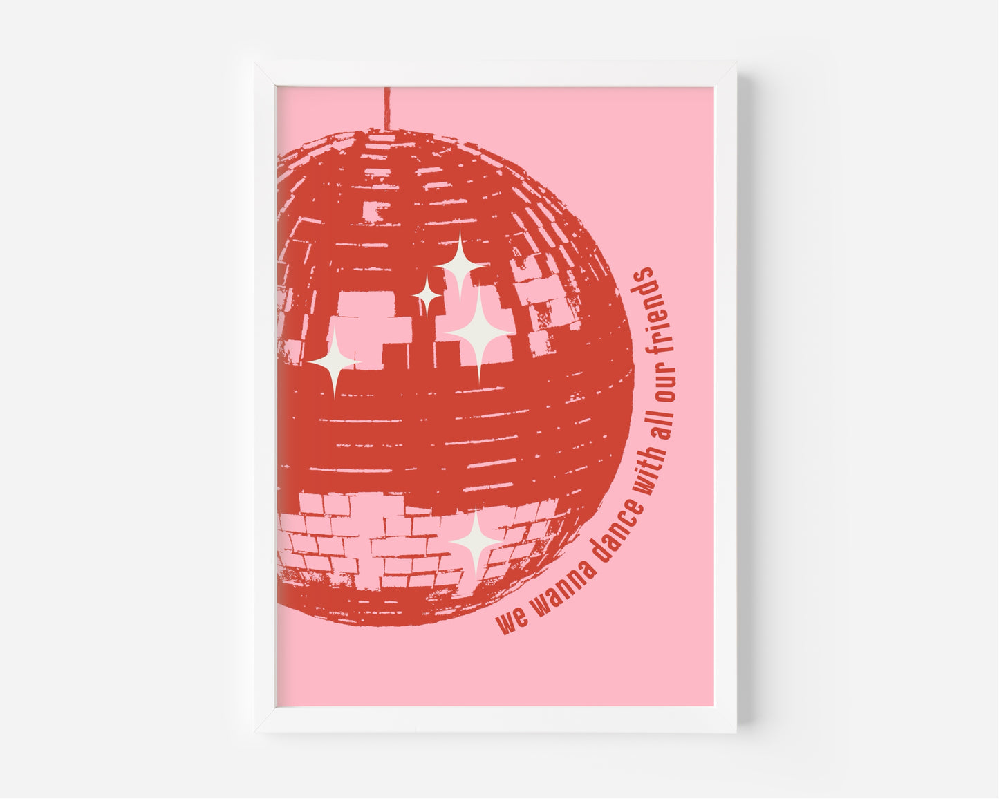 We Wanna Dance With All Our Friends (Harry Styles inspired) A4 Lyric Print