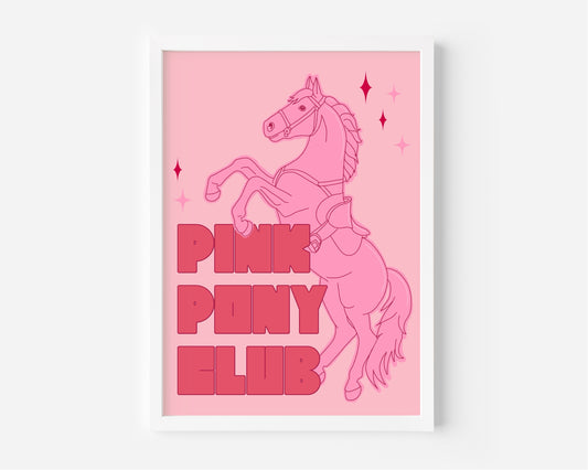 Pink Pony Club (Chappell Roan inspired) A4 Lyric Art Print