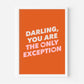 The Only Exception (Paramore inspired) A4 Lyric Art Print