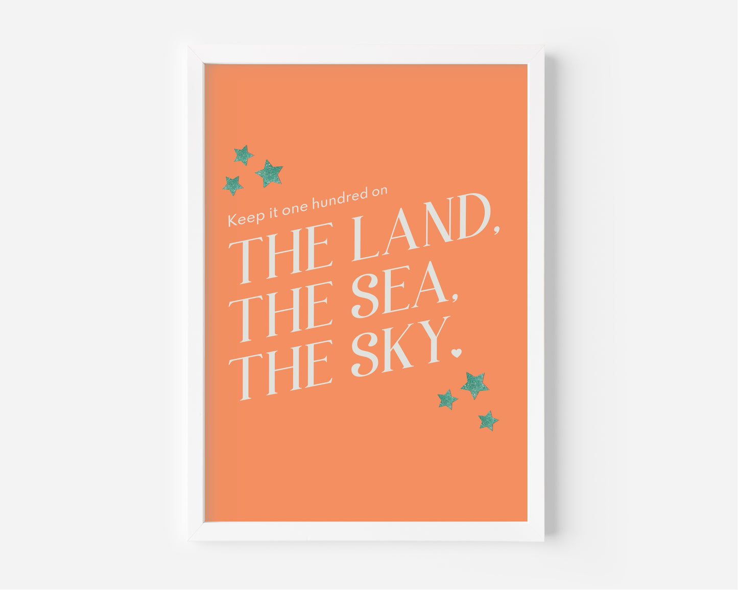 The Land, The Sea, The Sky (Taylor Swift inspired) A4 Lyric Art Print