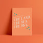 The Land, The Sea, The Sky (Taylor Swift inspired) A4 Lyric Art Print