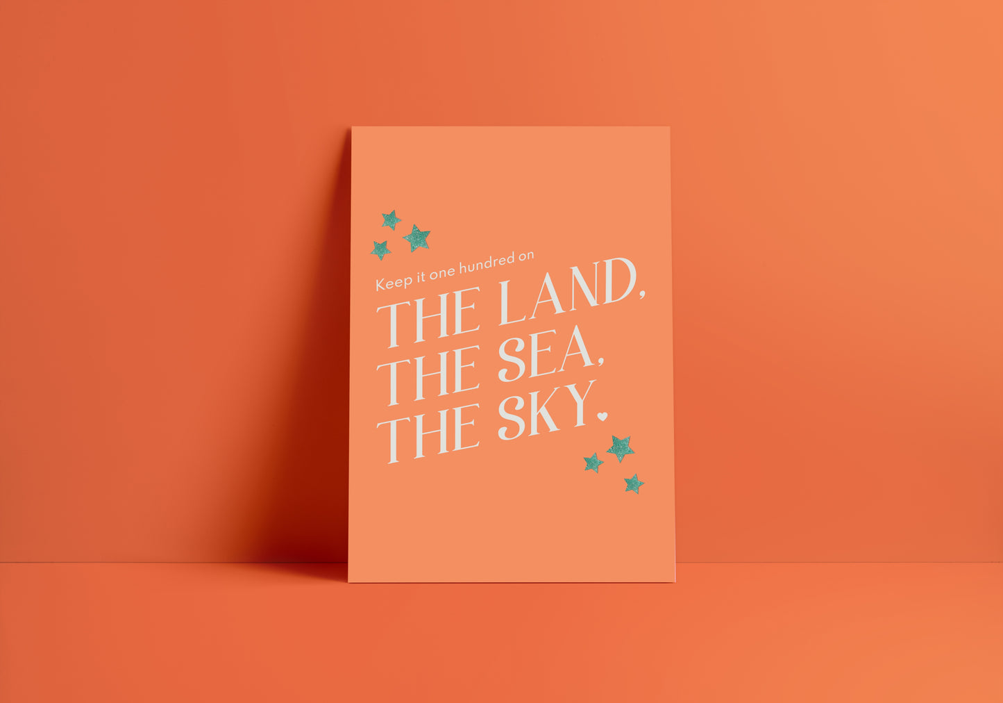 The Land, The Sea, The Sky (Taylor Swift inspired) A4 Lyric Art Print