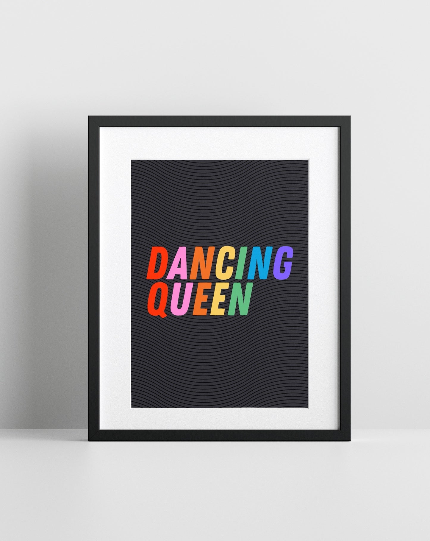 Dancing Queen (Abba inspired) A4 Lyric Art Print