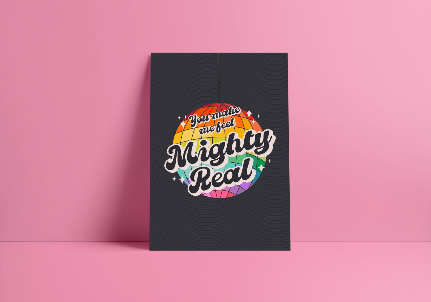 Mighty Real (Sylvester inspired) A4 Lyric Art Print