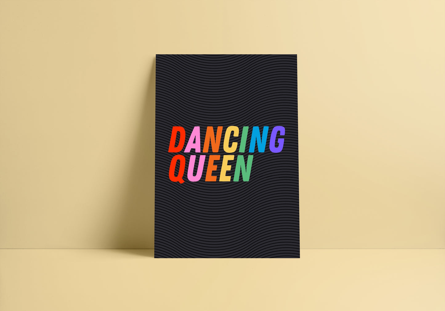 Dancing Queen (Abba inspired) A4 Lyric Art Print