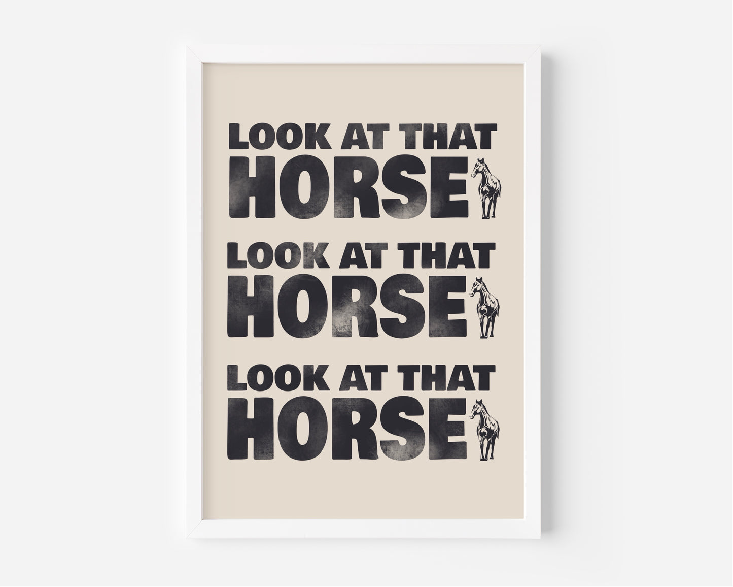 Look at that Horse (Beyonce inspired) A4 Lyric Art Print