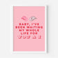 II Hands II Heaven (Beyonce inspired) A4 Lyric Art Print