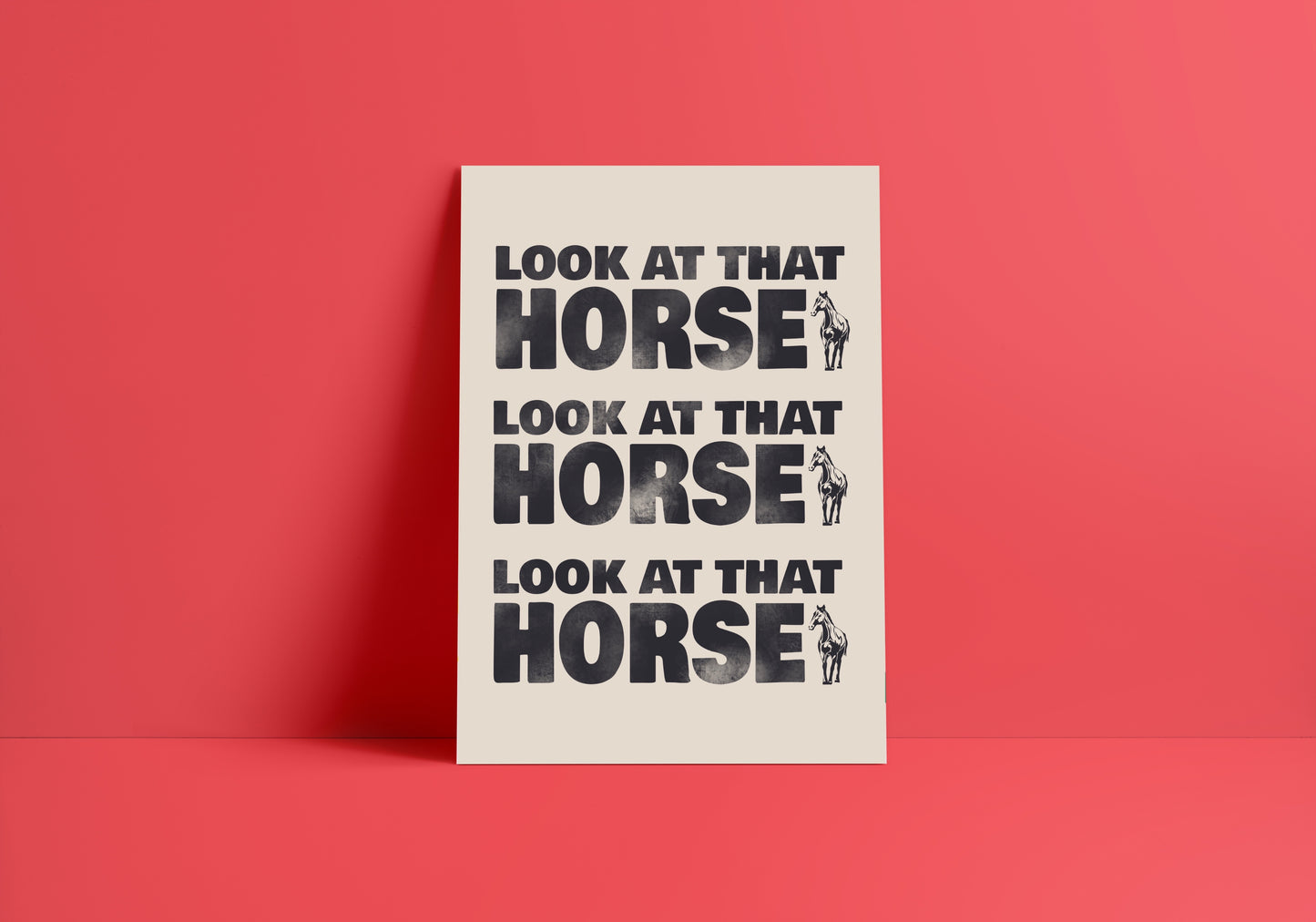 Look at that Horse (Beyonce inspired) A4 Lyric Art Print