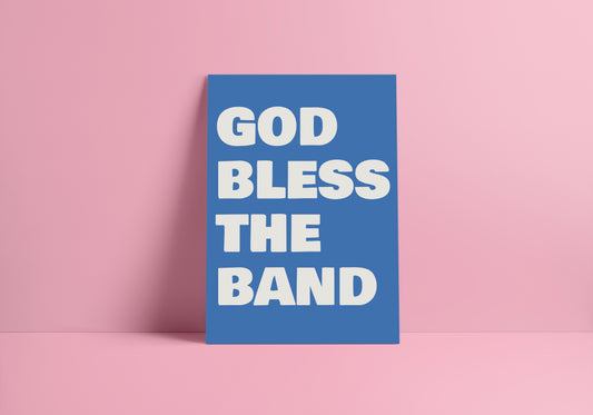 God Bless The Band (Courteeners) A4 Lyric Art Print