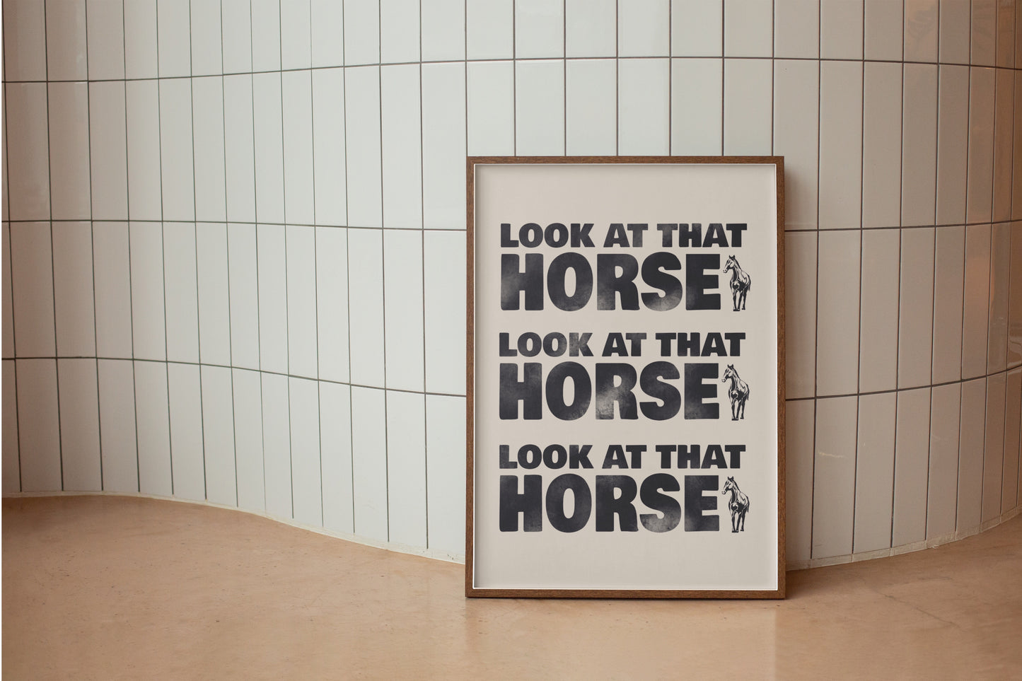 Look at that Horse (Beyonce inspired) A4 Lyric Art Print