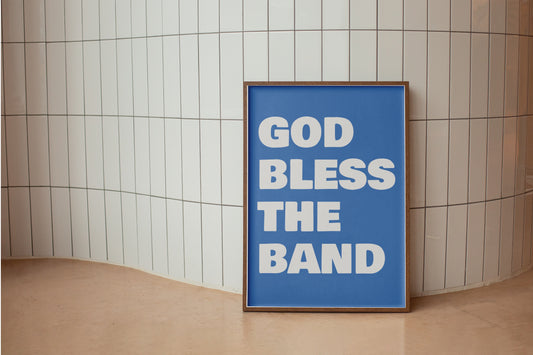 God Bless The Band (Courteeners) A4 Lyric Art Print