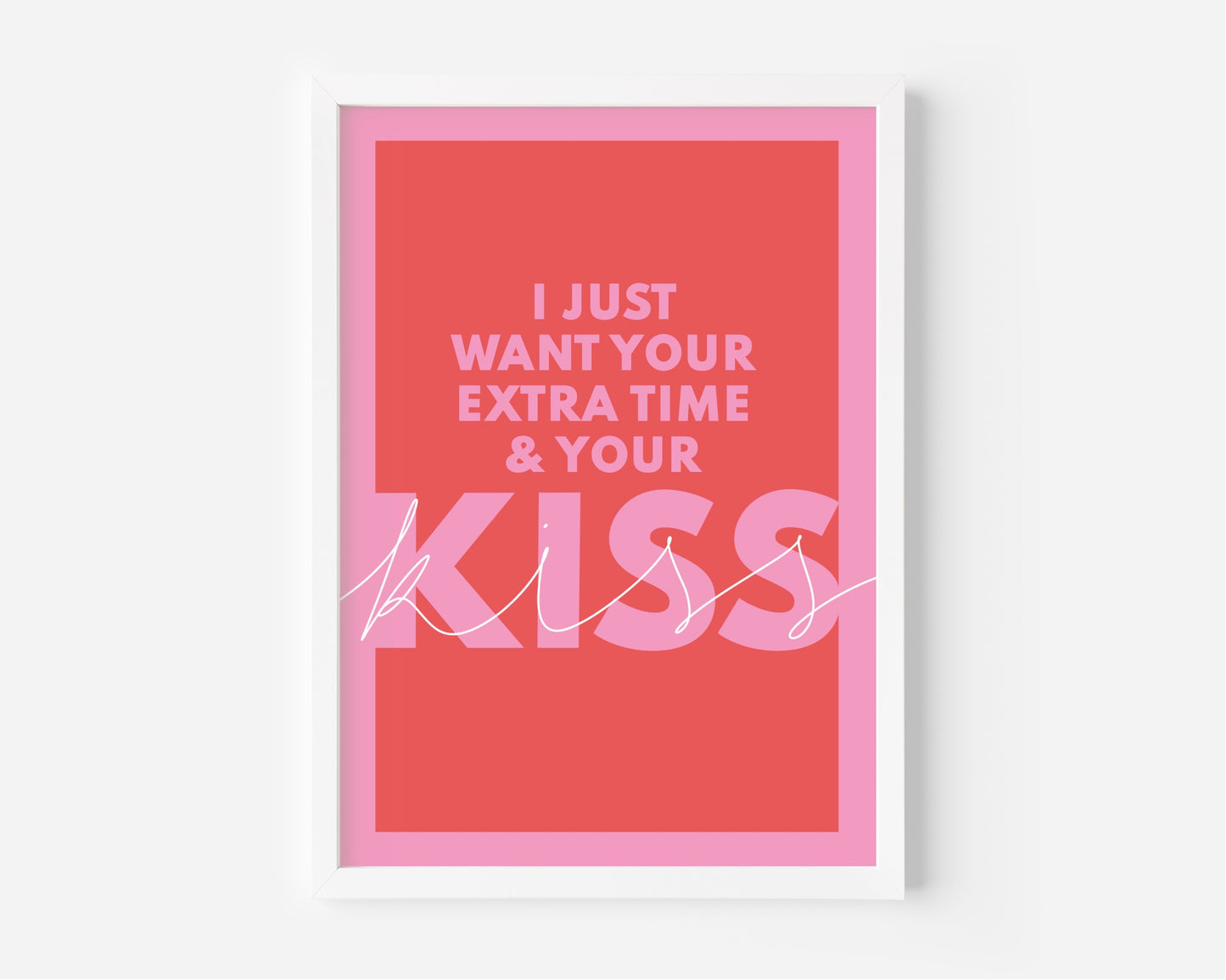 Kiss (Prince inspired) A4 Lyric Print