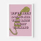 Late Night Talking (Harry Styles inspired) A4 Lyric Print