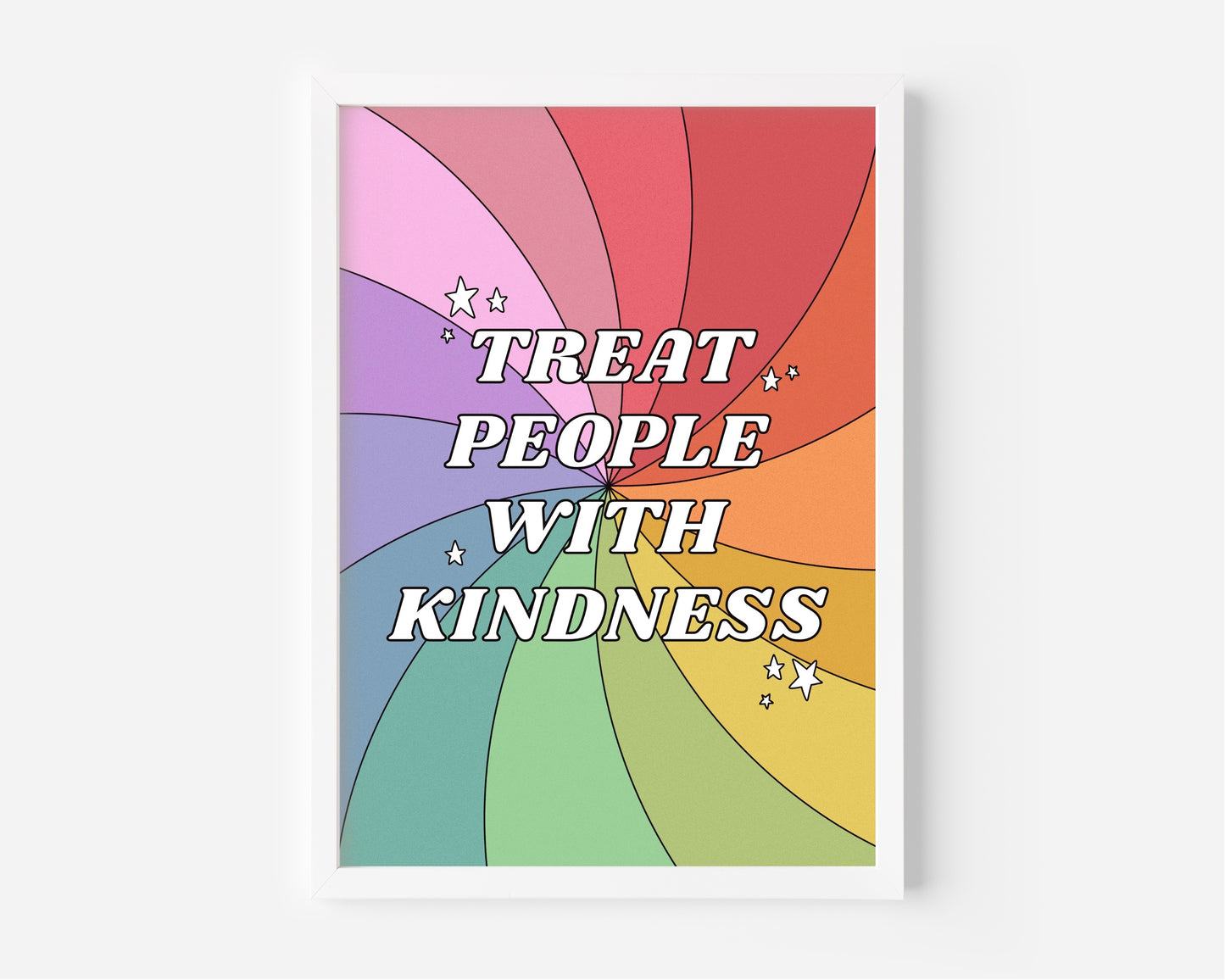 Treat People With Kindness (Harry Styles inspired) A4 Lyric Print