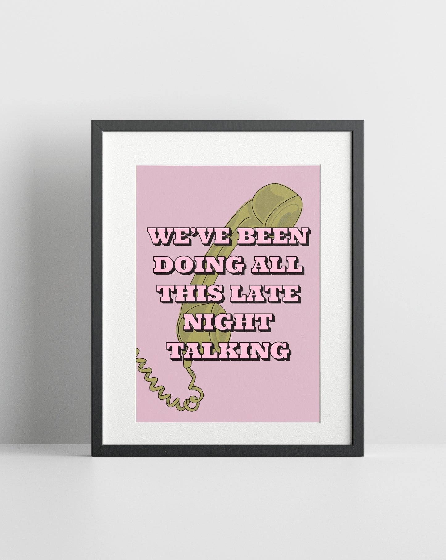 Late Night Talking (Harry Styles inspired) A4 Lyric Print