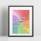 Treat People With Kindness (Harry Styles inspired) A4 Lyric Print