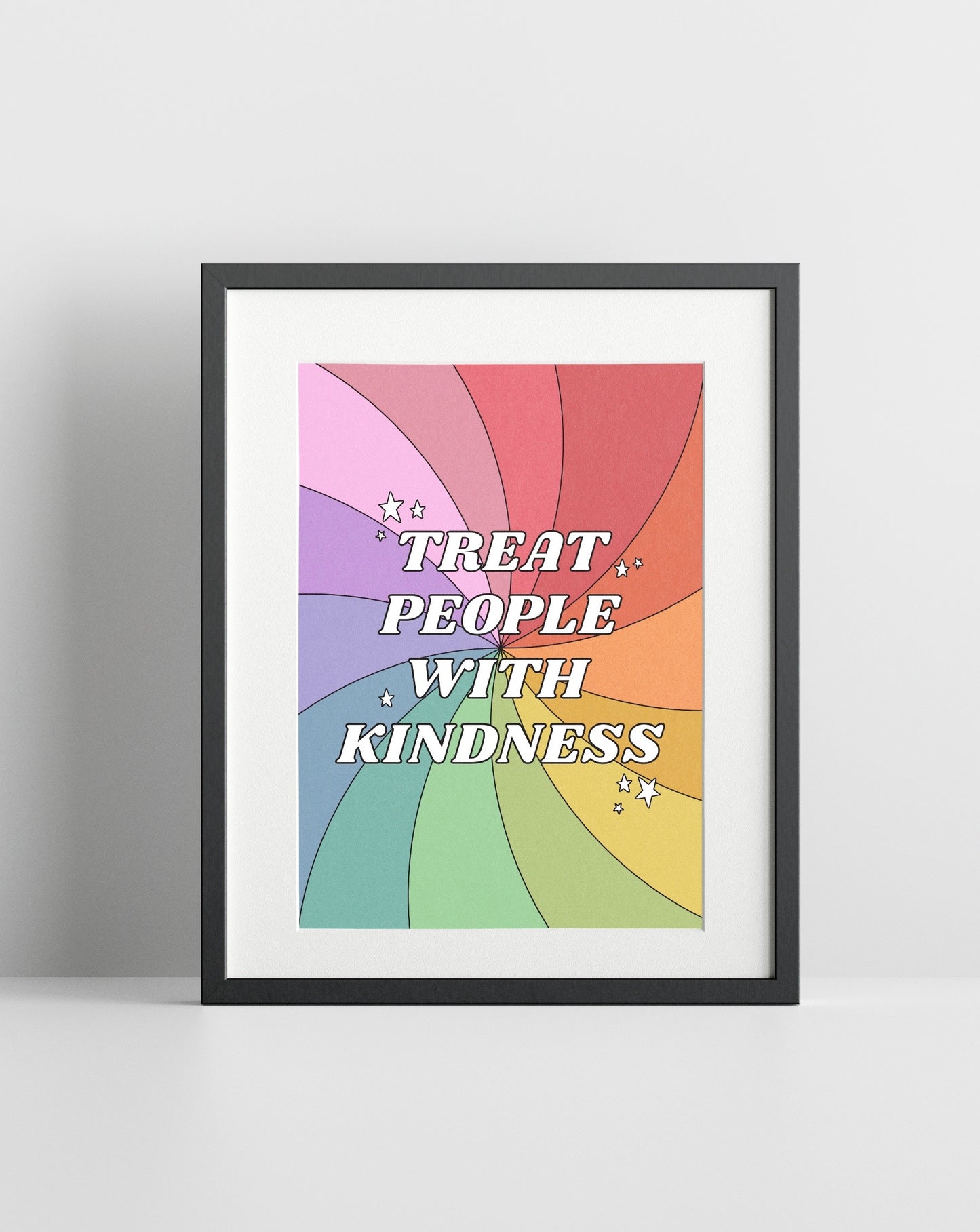 Treat People With Kindness (Harry Styles inspired) A4 Lyric Print