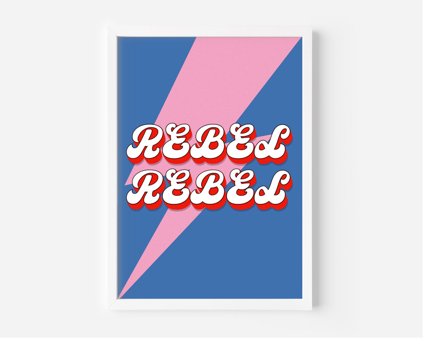 Rebel Rebel (David Bowie inspired) A4 Lyric Art Print