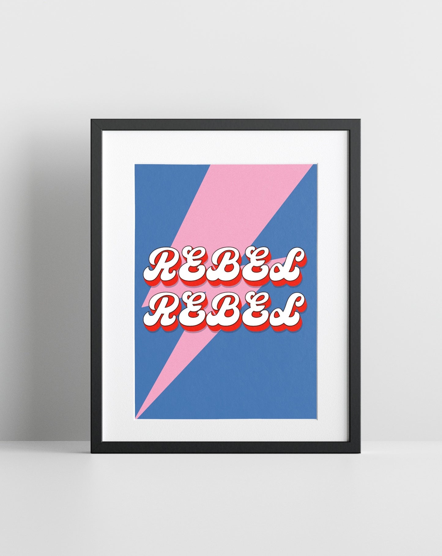 Rebel Rebel (David Bowie inspired) A4 Lyric Art Print