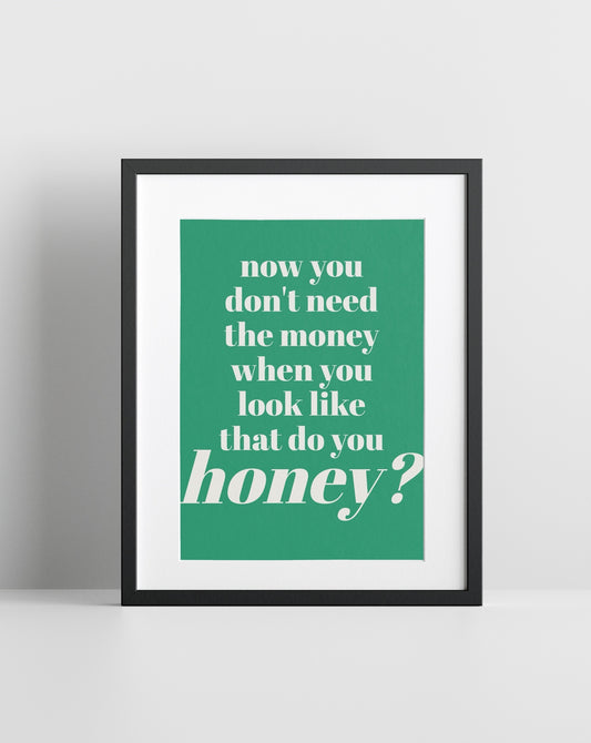 Are You Gonna Be My Girl (Jet inspired) A4 Lyric Art Print