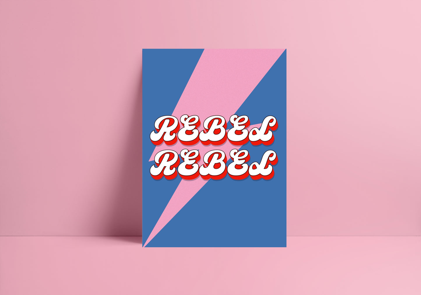 Rebel Rebel (David Bowie inspired) A4 Lyric Art Print