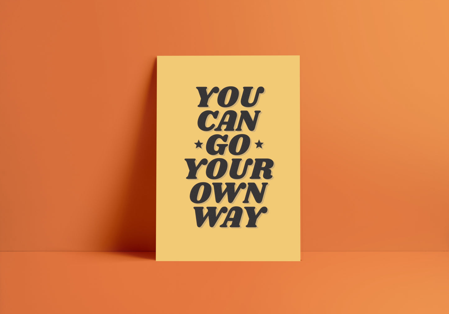 Go Your Own Way (Fleetwood Mac inspired) A4 Lyric Art Print