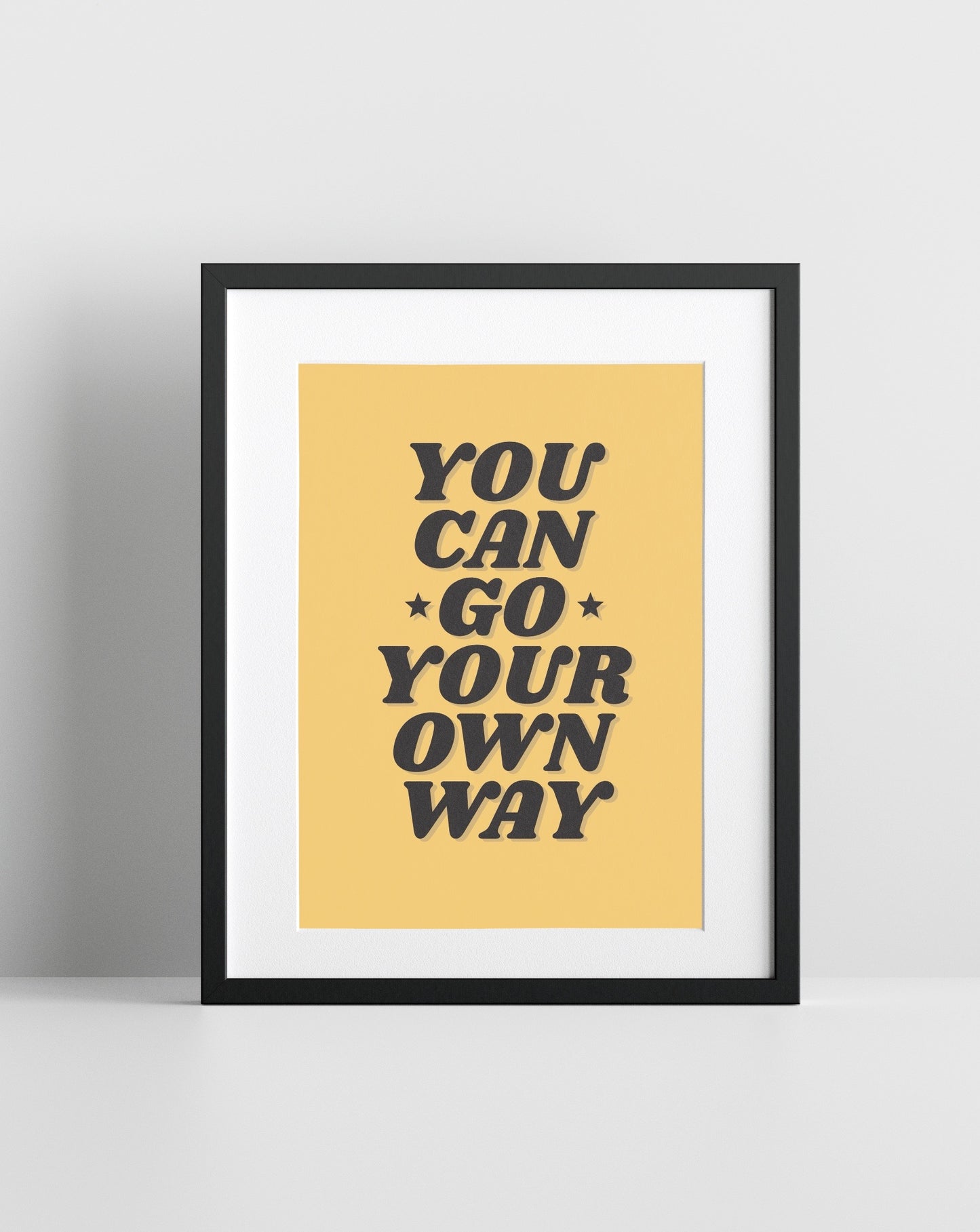 Go Your Own Way (Fleetwood Mac inspired) A4 Lyric Art Print