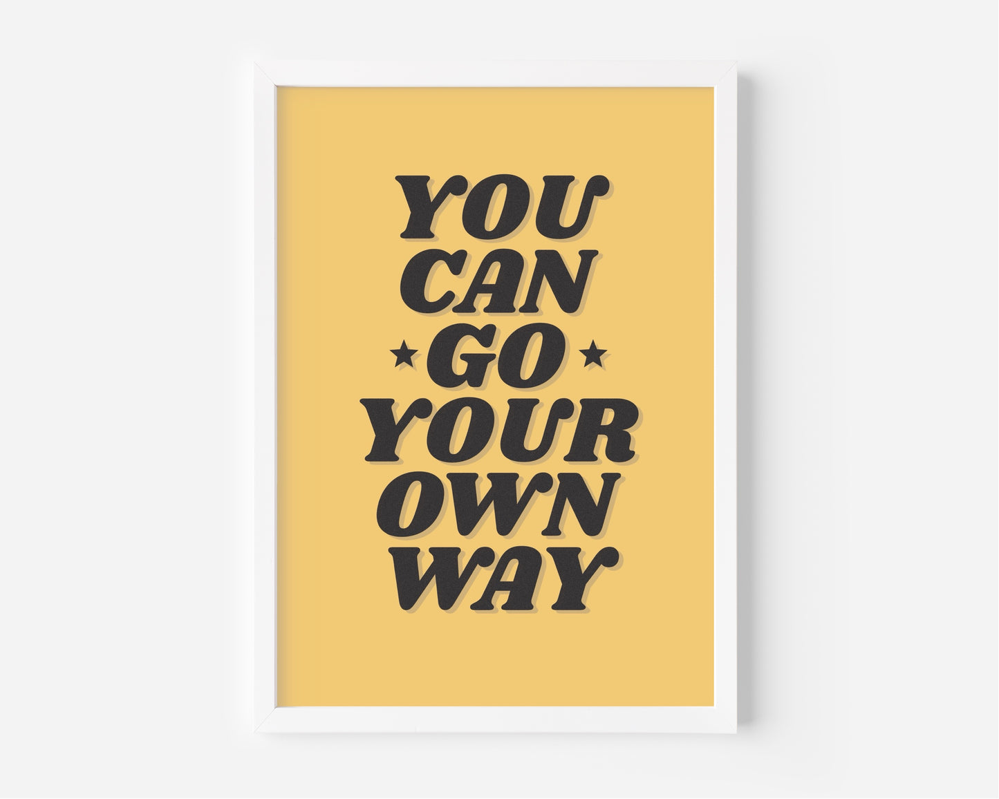 Go Your Own Way (Fleetwood Mac inspired) A4 Lyric Art Print