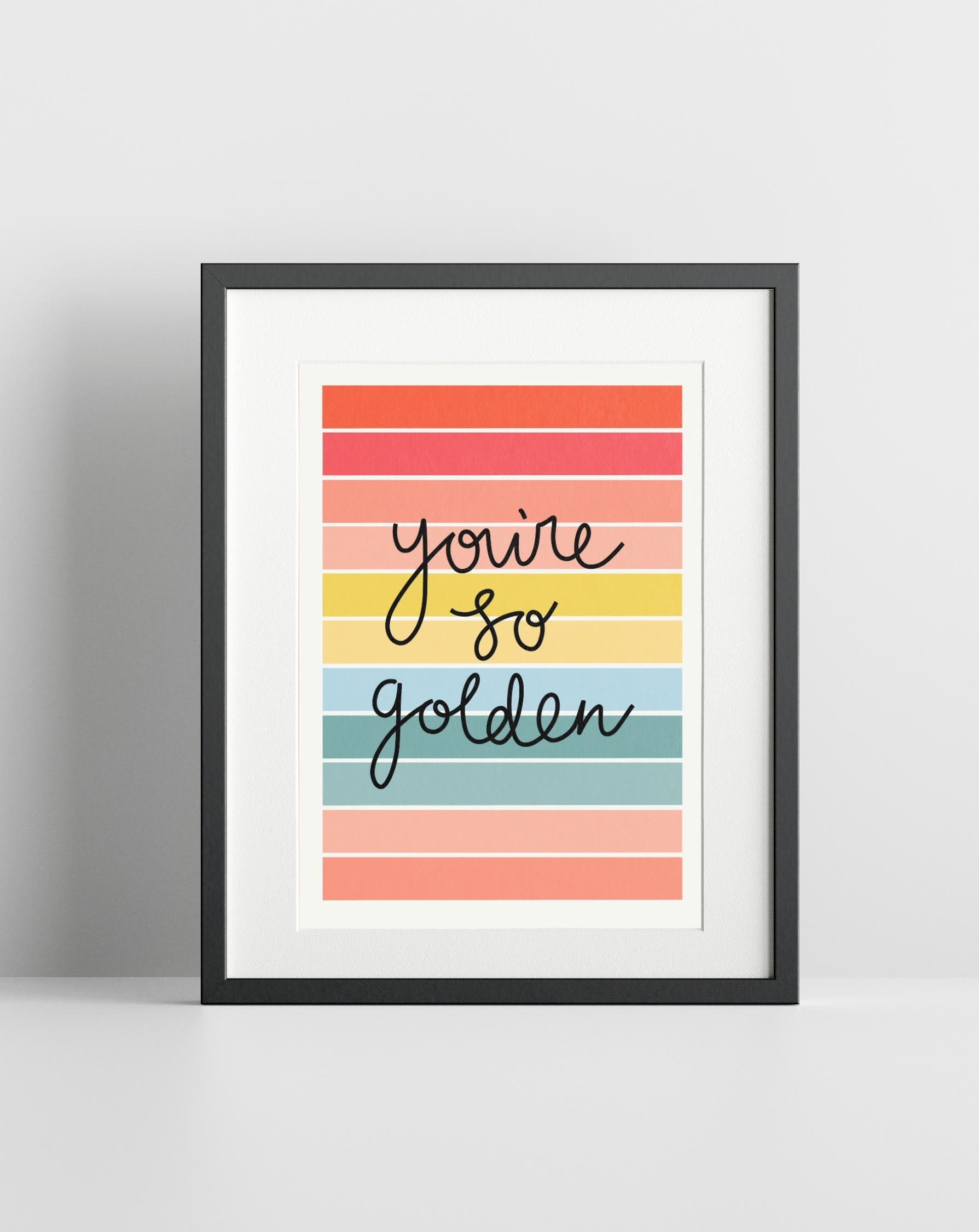 Golden (Harry inspired) Lyric Print – whowhatclaireart