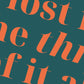 Lost In The Thrill Of It All (Frank Ocean inspired) A4 Lyric Print