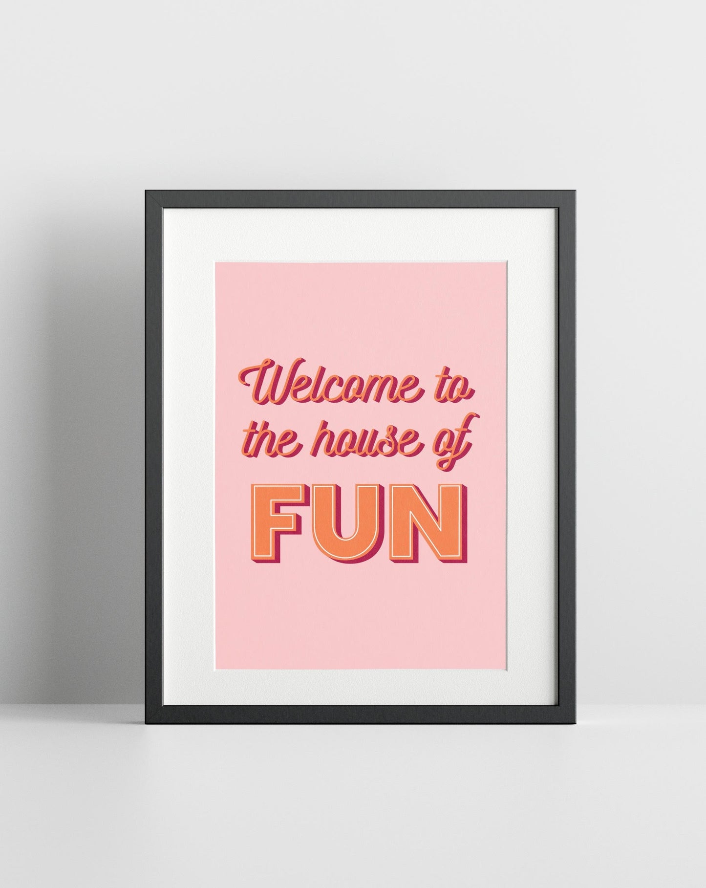 Welcome To The House Of Fun (Madness inspired) A4 Lyric Print